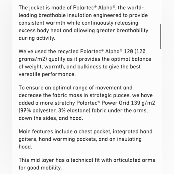 NORRONA Falketind Alpha120 Zip Hood Sherpa Fleece Fuzzy Pastel Blue Norway - Picture 16 of 16